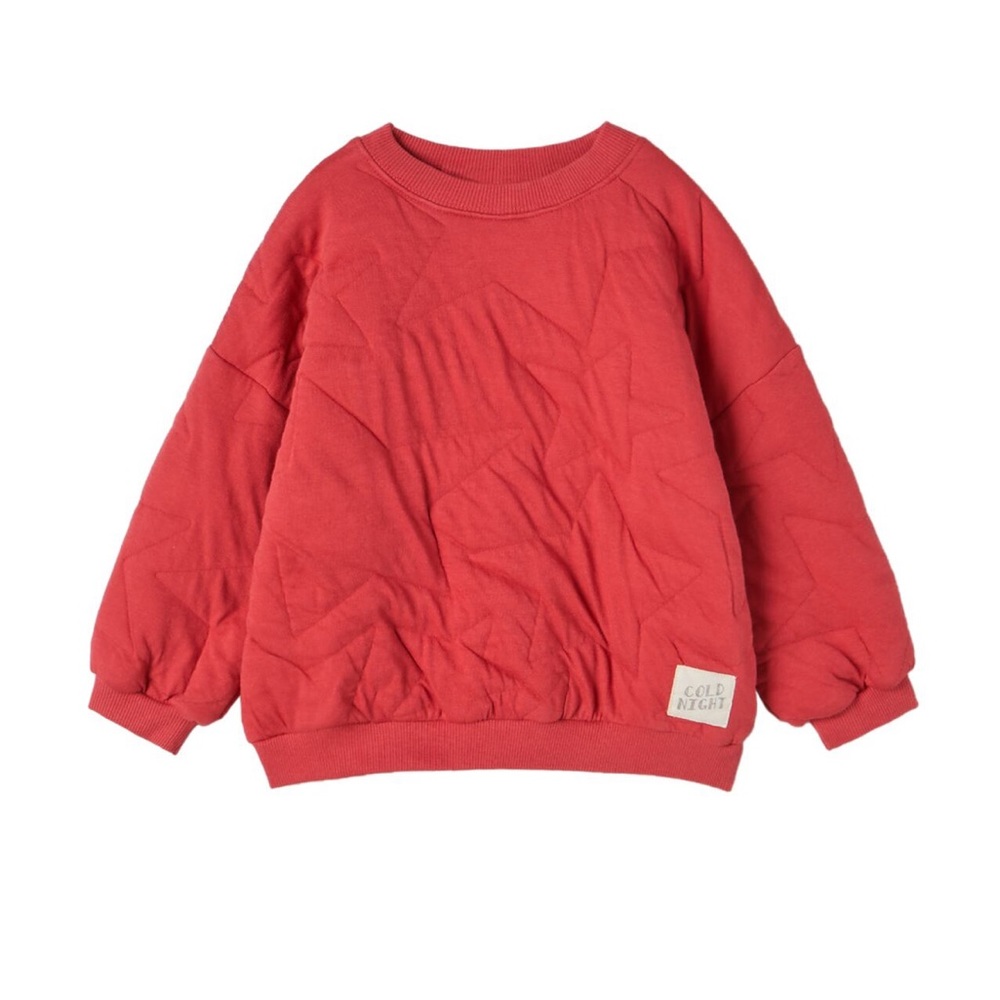 Zara quilted toddler star sweatshirt